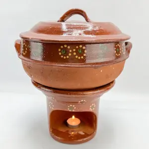 Michoacan Mexican Chafing Dish Bracero De Barro Anafre de Barro Mexican Buffet Mexican Party Food Mexican Food Warmer