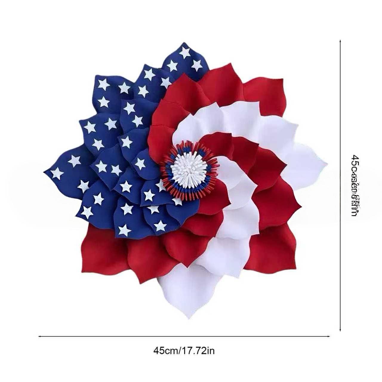 Front Door Decoration, Independence Day/Memorial Day Summer Outdoor Wreath