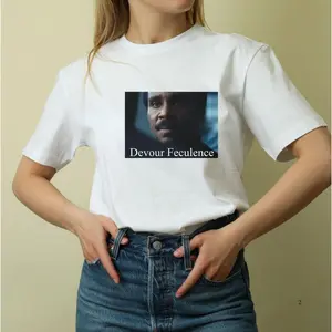 Mr. Milchick Shirt, Trendy Severance TV Show Tee, Devour Feculence T-Shirt, Lumon Macrodata Refinement Outfit, Sci-Fi Fan Gift