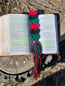 Heart Crochet Bookmark