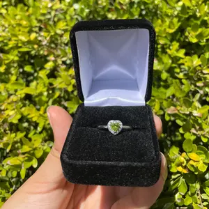 Peridot Heart Ring