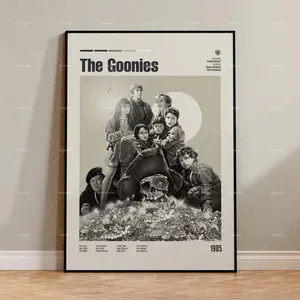 The Goonies's, Retro Movie Poster, Midcentury Modern, Retro Tv Show Poster, Minimal Movie Art, Best Movies of All Time, Movie Poster Print No Frame
