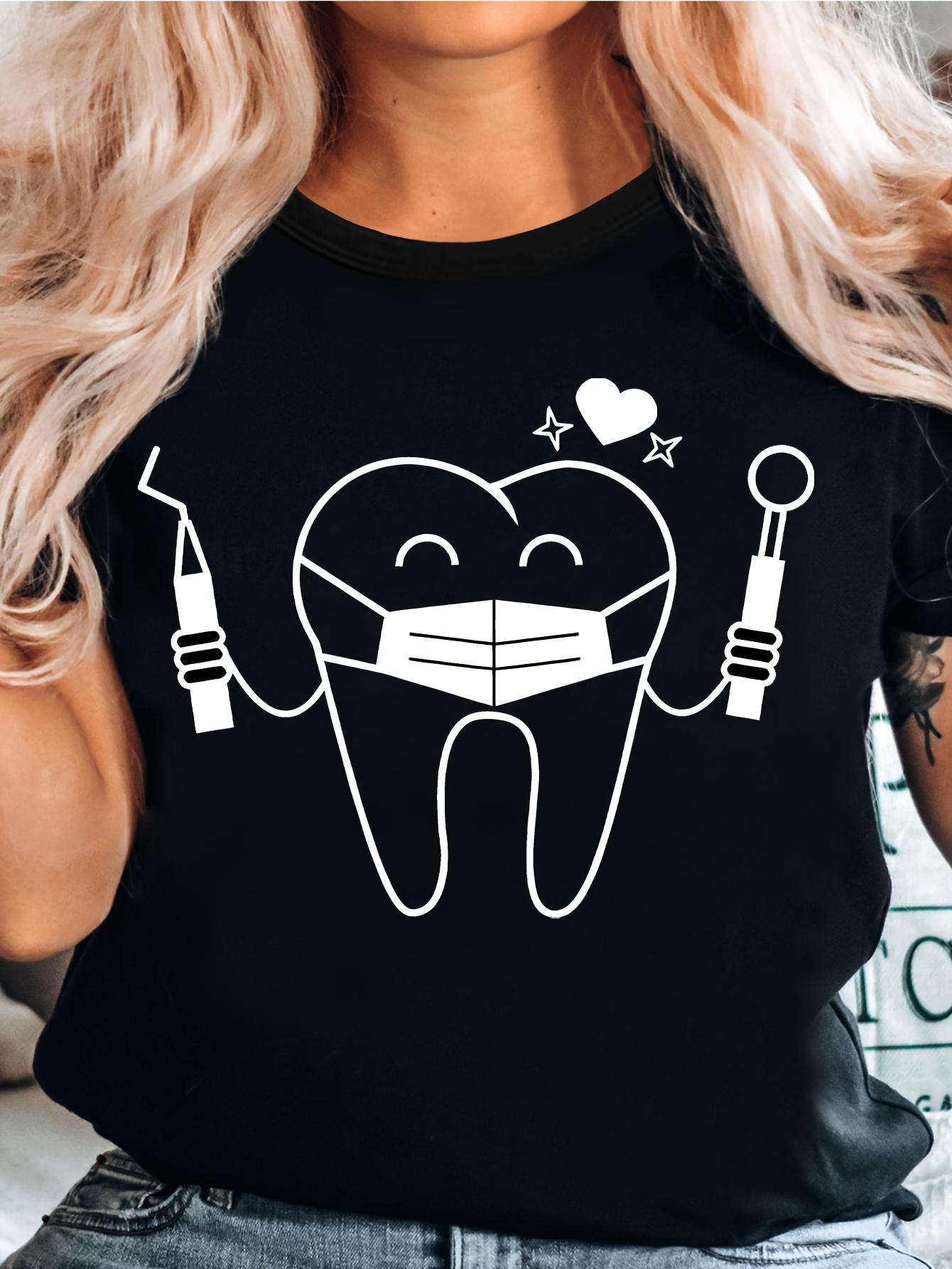 Fun Dental Print T-Shirts, Dental Group Shirts, Dental Assistant Tees, Dentist T-Shirts