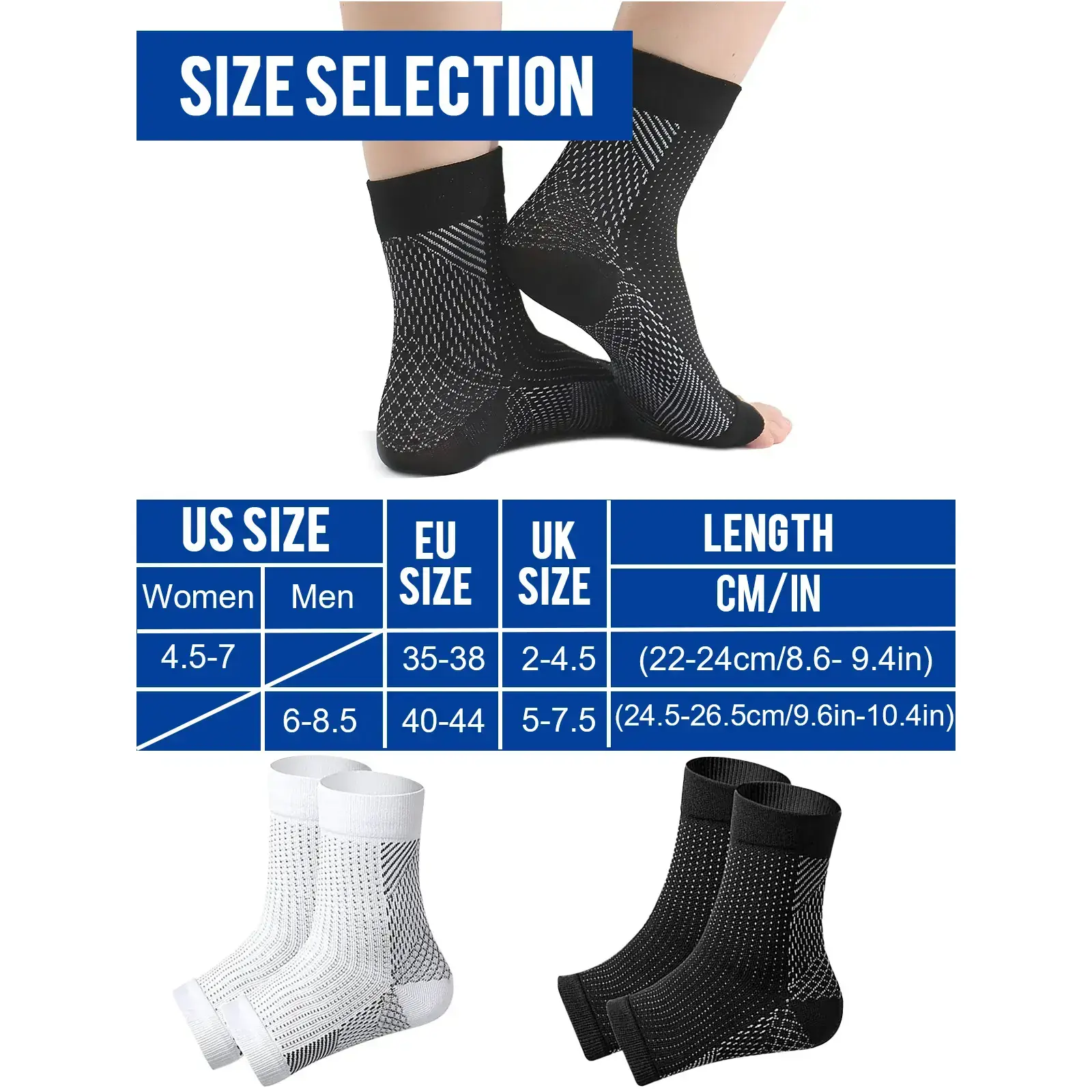 2 pairs of plantar fasciitis relief compression socks for men and women arch support anti fatigue open toe socks yoga gym cycling runningRAIMENTRY 2 pairs of plantar fasciitis relief compression socks for men and women arch support anti fatigue open toe socks yoga gym cycling runningRAIMENTRY