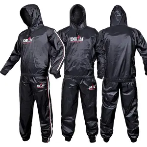Heavy Duty  Suit Sauna Exercise Gym Sauna Suit Fitness workout Anti-Rip with Hood