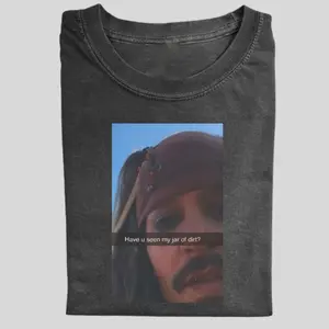 Jar of Dirt Meme T-Shirt, Funny Jack Sparrow Graphic Tee, Vintage Movie Quote Shirt