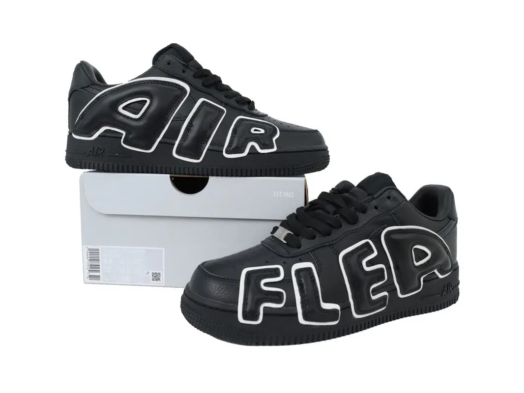 Black leather low-top casual sneakers letter design non-slip breathable shoes for daily street wear