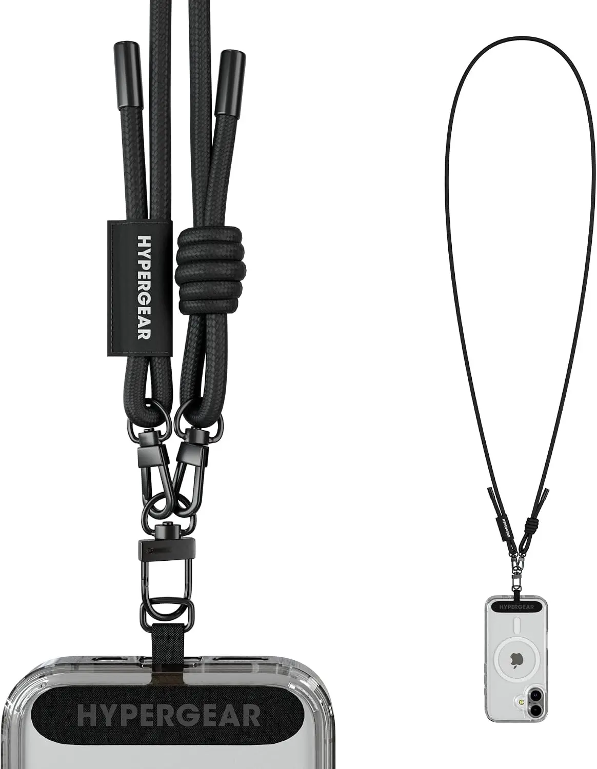 HyperGear Crossbody Phone Lanyard Strap Hands-Free Theft Secure Cell Phone Crossbody for Gym, Concerts & Travel [iPhone, Galaxy, Pixel]
