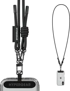 HyperGear Crossbody Phone Lanyard Strap Hands-Free Theft Secure Cell Phone Crossbody for Gym, Concerts & Travel [iPhone, Galaxy, Pixel]