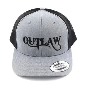 Outlaw Western Embroidered Unique Hat - Unique Design with Embroidery, Ideal for Western Fashion