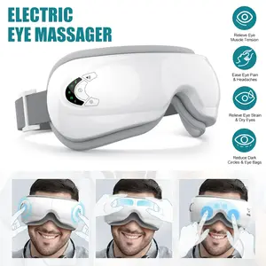 Rechargeable Electric Eye Massager, 1 Box Foldable Eye Massage Tool With 5 Modes Portable Pain Relief for Christmas Gift, Portable Eye Care Instrument For Women & Men