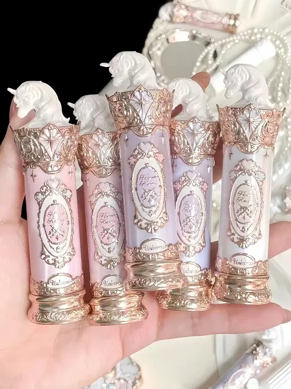 Knight Unicorn Lipstick 9 Shades Velvet Lip Glaze Matte Lip Gloss Long Lasting Vintage Aesthetic Makeup