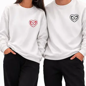 [Made in USA] Skeleton Rib Heart Couple Hoodie, Matching Skeleton Heart Hoodie Aesthetic Graphic Pullover Hoodie, Romantic Gothic Couple Hoodie, Streetwear Couple Outfit Hoodie, Skeleton Love Gift, Anniversary Gift For Couples.