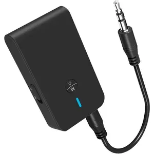 5.3 Transmitter Receiver for TV and  Headphones, 2-in-1  Adapter,  Transmitter for TV, PC, MP3, Gym, Airplane Use with Any 3.5 mm Audio Jack...