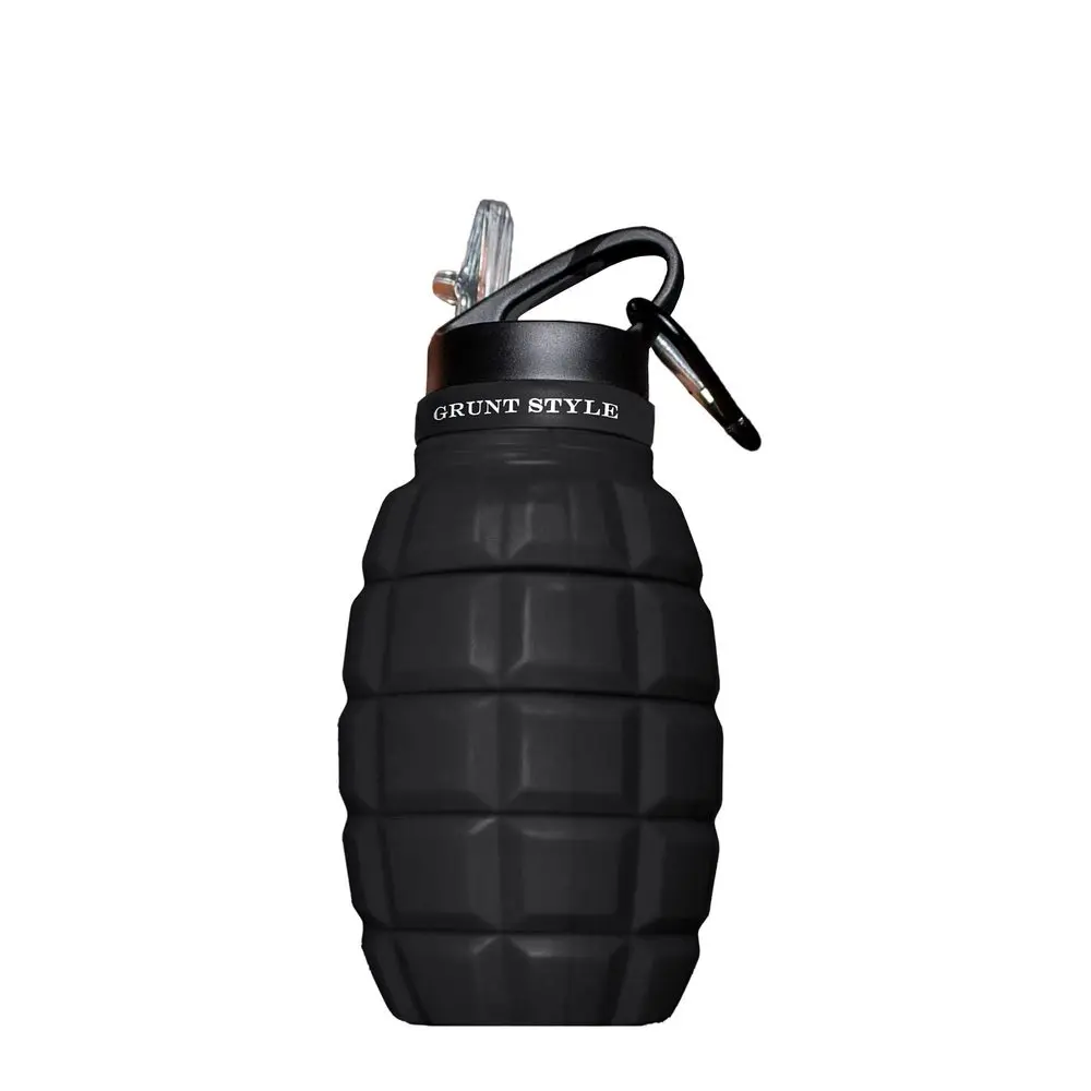 Grunt Style Black Hydro Blast: Collapsible Bottle