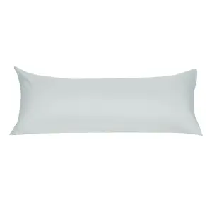 Unique Bargains Soft Microfiber Body Pillow Cover with Zipper Closure, Long Pillow Cases for Body Pillows Weave for 90 Gsm Polyester, Light Gray Body (20"x54")