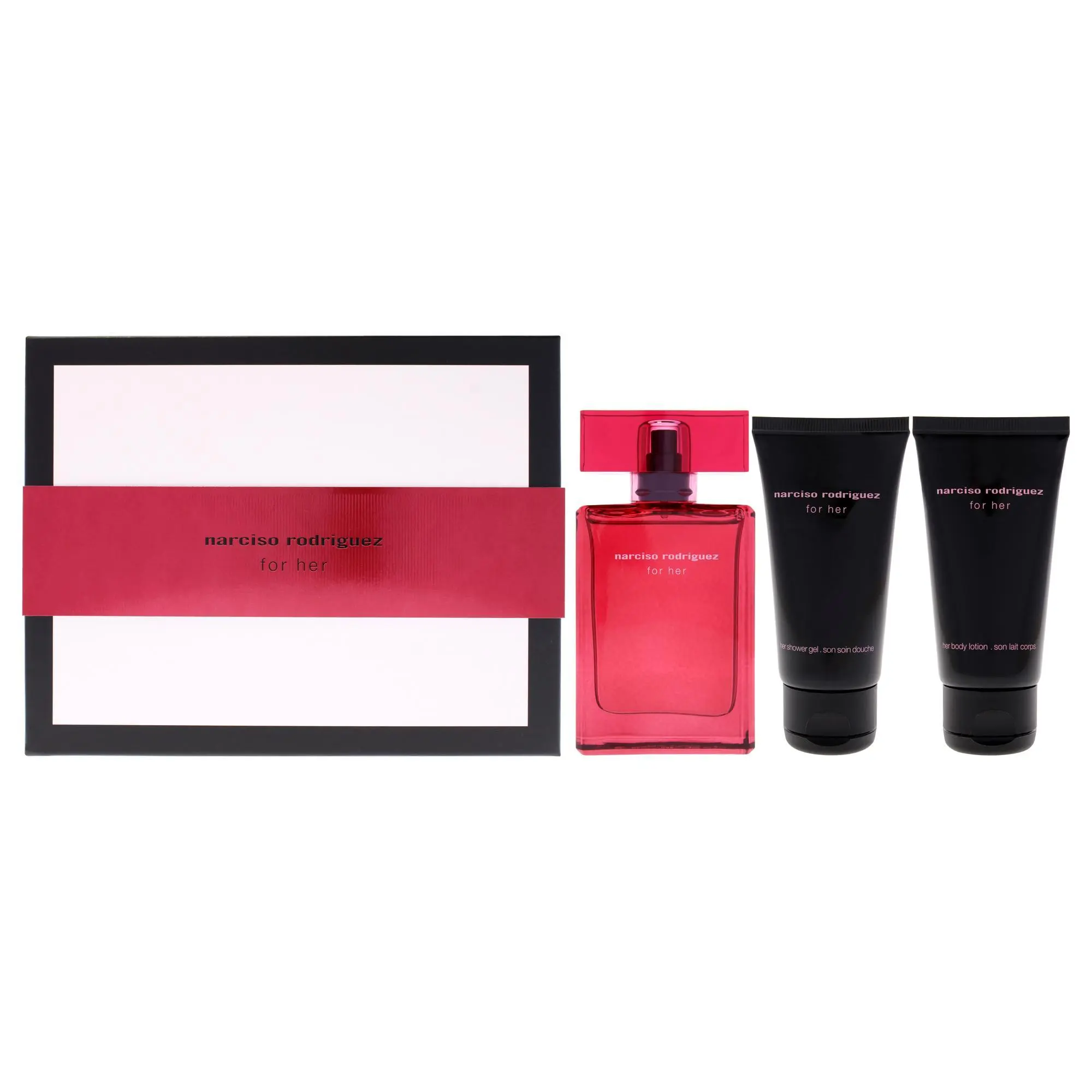 Narciso Rodriguez Intense by Narciso Rodriguez for Women - 3 Pc Gift Set 1.6oz EDP Spray, 1.6oz Body Lotion, 1.6oz Shower Gel