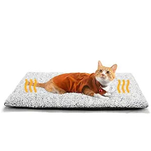 Pet Self-Heating Pad for Dogs and Cats, Ultra Warm Pet Mat, Suitable for Indoor and Outdoor Use, Detachable Cover, Non-Slip Bottom, Washable