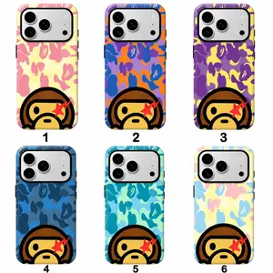 Bape Protective Camo Streetwear  Case Suitable for iPhone 17/16/15/14/13/12/11 ProMax/Plus