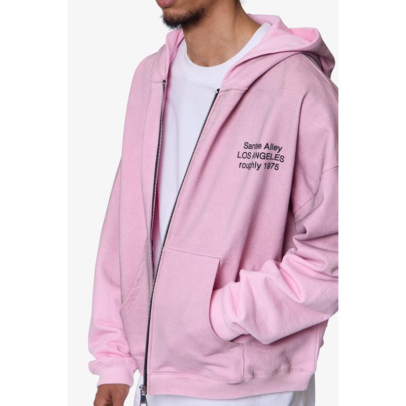 Santee Alley Zip Up Hoodie - Pink