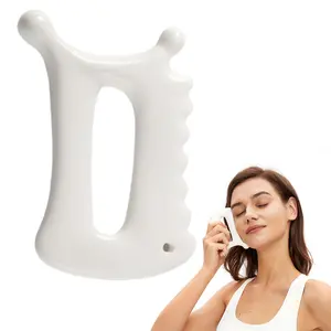 Advanced Ceramic Gua Sha Facial Tool, Skin Care for Women Men, Face Body Korean 괄사 Guasha Massage Tool Gift for Mom