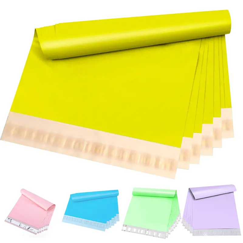 Poly Mailers 8x12 Inch, 10/20 Pcs Self-Seal Waterproof Polymailers, Colored Mailing Envelopes for Small Business (Yellow, Purple, Pink, Green, Blue)