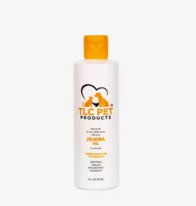 TLC Pet Products All-Natural Hot Spot Jojoba Oil for Pets 8oz Soothes Itchy Irritated Skin Non-Toxic Tearless Made in USA