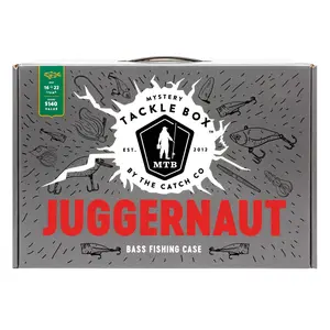 Mystery Tackle Box Juggernaut Box - 16-22 Bass Fishing Baits Premium Trading Cards Collectible Booster Packs