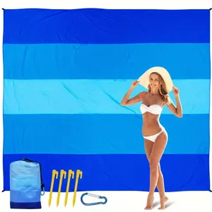 Waterproof Beach Mat - Sandproof, Portable Outdoor Blanket Ideal For Picnics, Travel, Camping And Hiking foldable camping bed tanning  pad