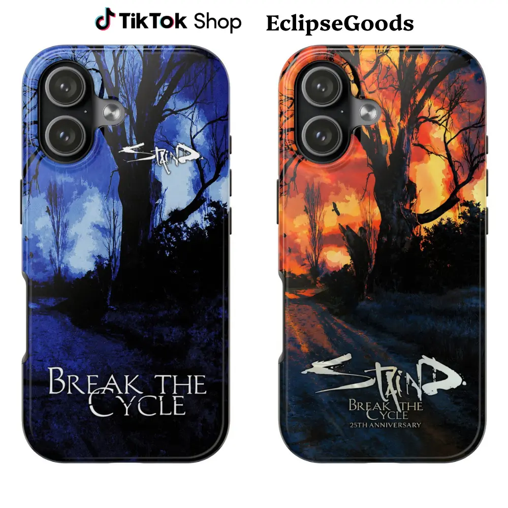 Staind Break The Cycle Tour 2026 Phonecase, 25th Anniversary Rock Band Phonecase, Vintage Alternative Metal Concert Phonecase, Fan Gift