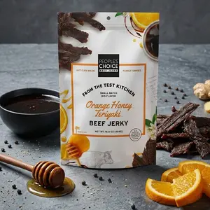 Orange Honey Teriyaki Beef Jerky Sugar Dried