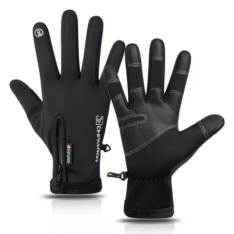 Men's Winter Cycling Gloves - Anti Slip, Touchscreen, Waterproof, Cold-Proof, Ambidextrous, Keeps Hands Cozy for Outdoor Cycling Sports