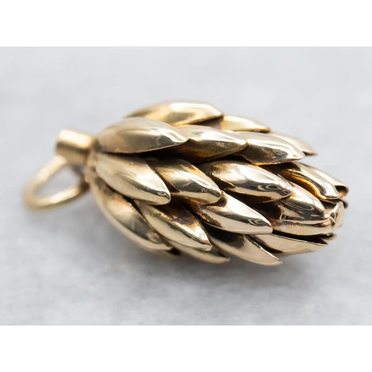 Golden Bunch of Bananas Charm Pendant