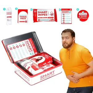 April Fools’ Day Gifts Gag Toys & Practical Jokes 5-Piece Novelty Gag Toy | Ultimate Poop Prank Practical Joke Set - Includes Wet Wipes, Disposable Underwear, Toilet Paper,  Funny Badges