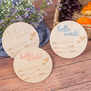 Wooden Milestone Marker, Wooden Letter Sign for Growth & Pregnancy, Perfect Room Decor & Photography Prop, Includes Birth Date & Weight Tracker