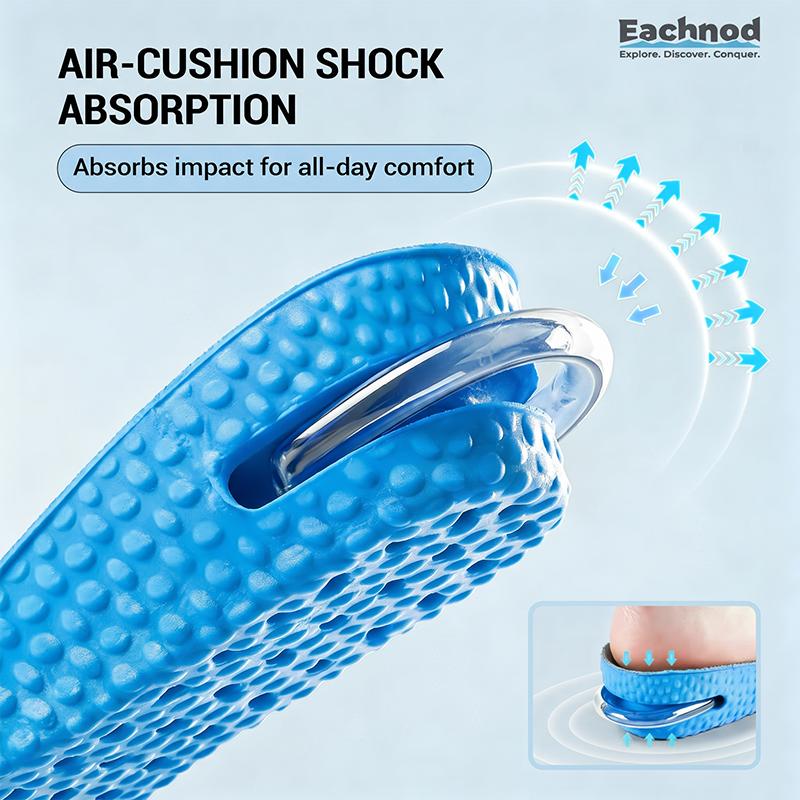 Air Cushion Height Boost Insoles for Adults US Sizes - Arch Support, Shock-Absorbing, Discreet Lift Comfort Shoe Inserts for Daily Wear