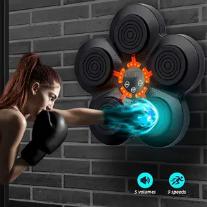 Music boxing machine, home boxing training equipment with boxing gloves, intelligent boxing game, electronic boxing machine wall mounted music intelligent boxing target training machine