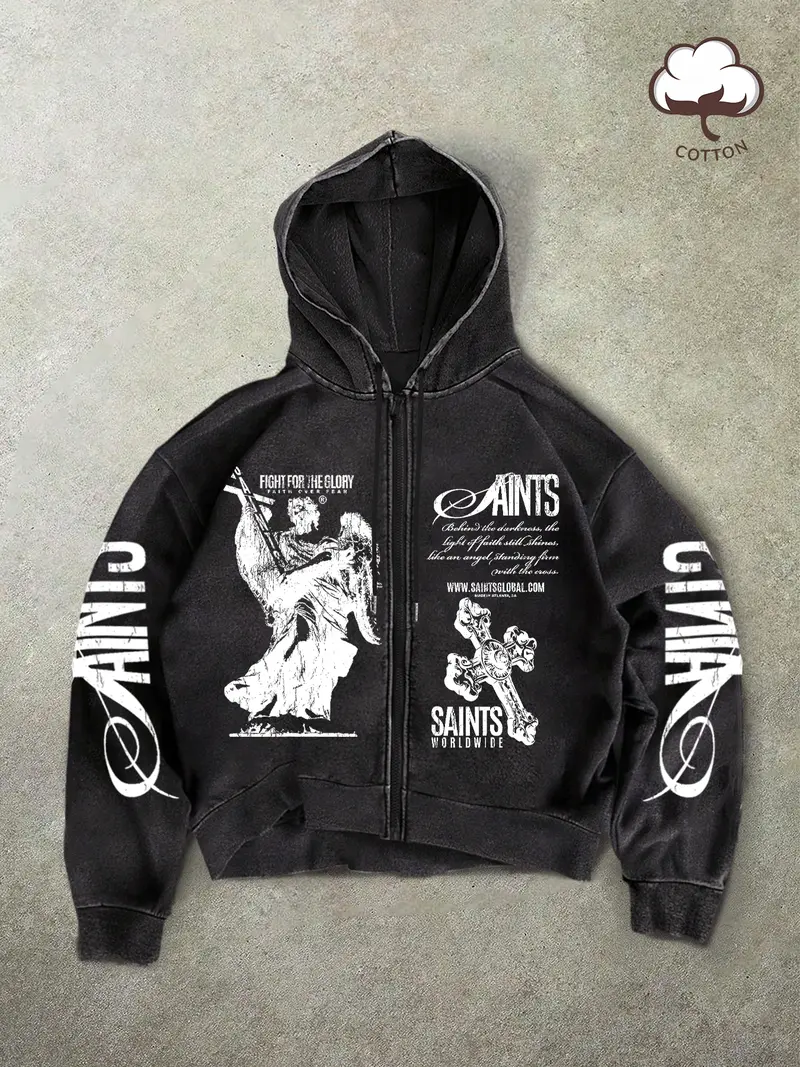 best washed zip up hoodie - TikTok Shop