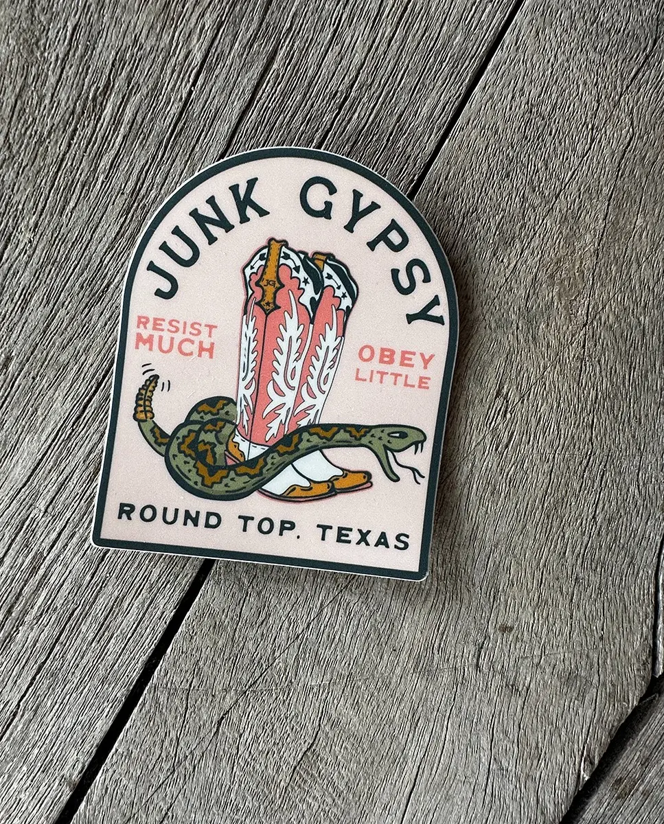 Jg Resist Much Obey Little Rattlesnake Sticker