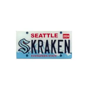 Seattle Kraken 2024 WA License Plate Pin