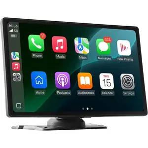 VEVOR Wireless Car Stereo, 10 - Inch HD Portable Radio Touch Screen with Apple CarPlay and Android Auto, CarPlay Screen with Front Backup Cameras, Voice Control, Mirror Link, Bluetooth, GPS NavigationVEVOR Super Brand Day