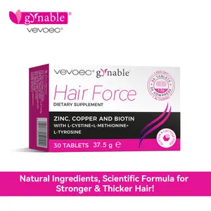 Gynable Hair Force | Women's hair care and hair loss oral 30 count (Pack of 1)