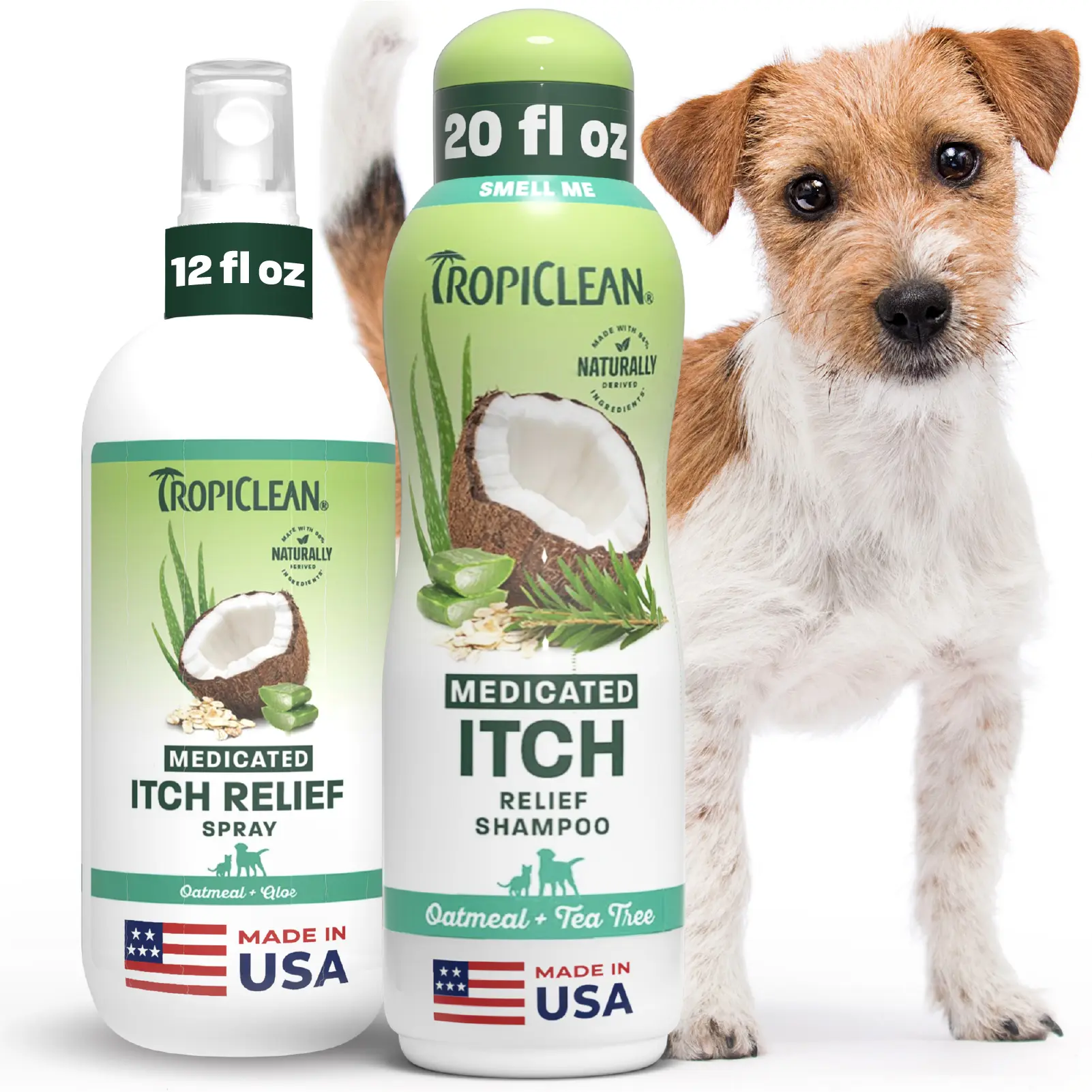 TropiClean Medicated Itch Relief Shampoo + TropiClean Medicated Itch Spray