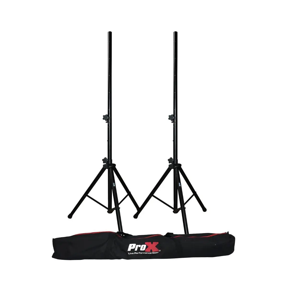 ProX T-SS18P Set of 2 Heavy Duty Speaker Tripod Stands 6 FT (44"-72") with Bag