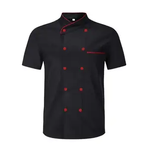Double-Breaed Men's Chef Uniform Reaurant Catering Cooking Clothes(Sheets)