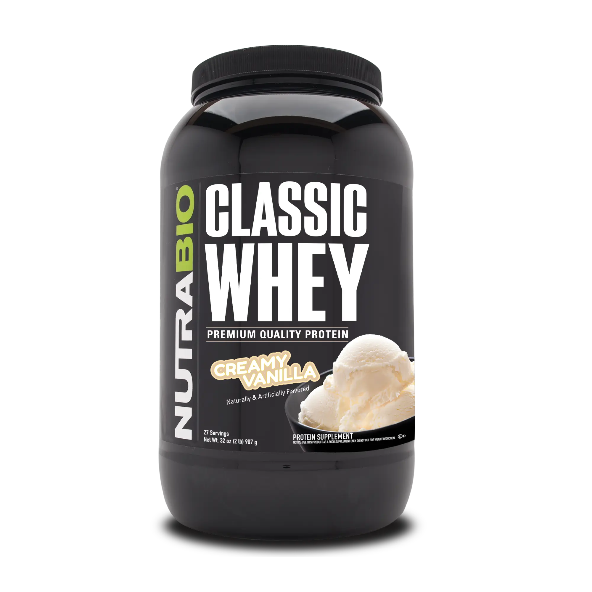 NutraBio Classic Whey Protein - 25g WPC80 Concentrate Powder - Low Carb, Low Sugar, Digestive Friendly - High Protein Power for Muscle Repair & Growth