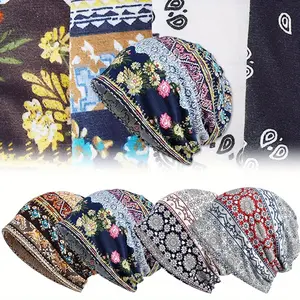 4PCS Slouchy Beanie Hats Hip-Hop Soft Lightweight Running Beanie Adult Skull Hats Cap for Men Women