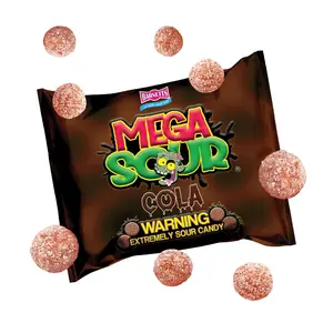Barnetts Mega Sour Candy Cola - Trendy Sweet Bags - Traditionally Handmade Sweets - Sour Coating Lasts 20 Seconds - Candies for Party Bag, Gift Hamper, or Hamper Box