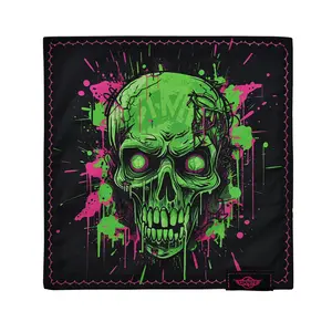 OKNIFE Ohanks Z1 EDC Handkerchief Halloween Skull Print Knife Handk Gadgets Display Handkerchief Multiple Portable Knife Polishing & Cleaning Surfaces Handk