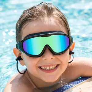 2Pcs Anti-Fog Swimming Goggles for Adults & Kids, 180° Panoramic Wide View Eyewear, UV Resistant Waterproof Goggles with Earplugs Nose Clip, Summer Outdoor Pool Beach Essential Gear  summervibes